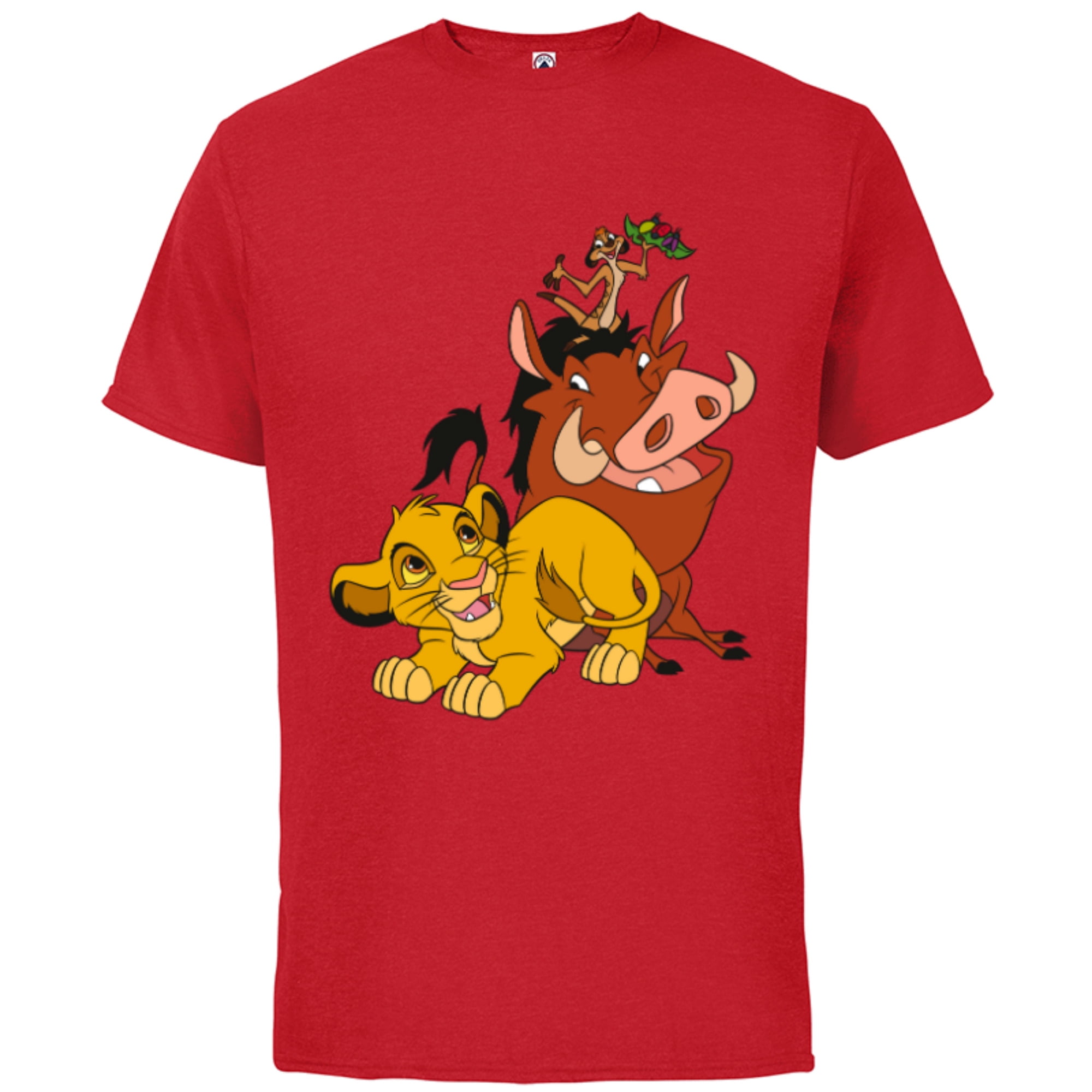 Disney The Lion King Young Simba Timon and Pumbaa - Short Sleeve Cotton ...