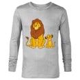 thumbnail image 1 of Disney The Lion King Young Simba and Mufasa - Long Sleeve T-Shirt for Men -Customized-Athletic Heather, 1 of 5