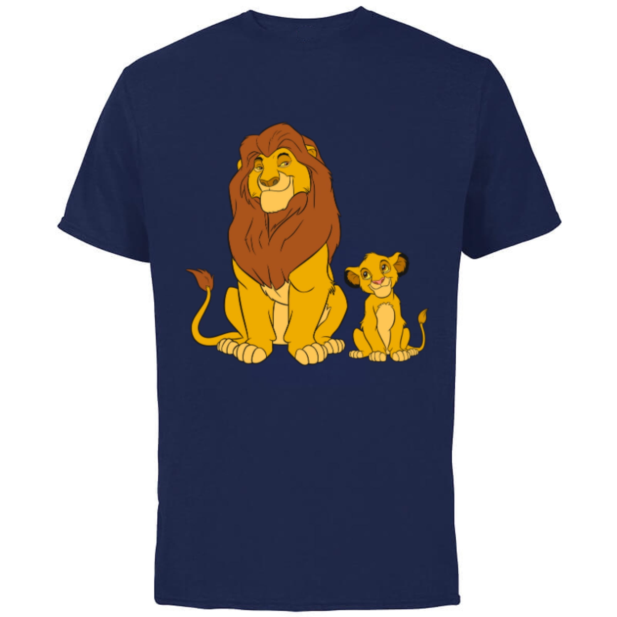 Disney The Lion King Young Simba and Mufasa - Short Sleeve Cotton T ...