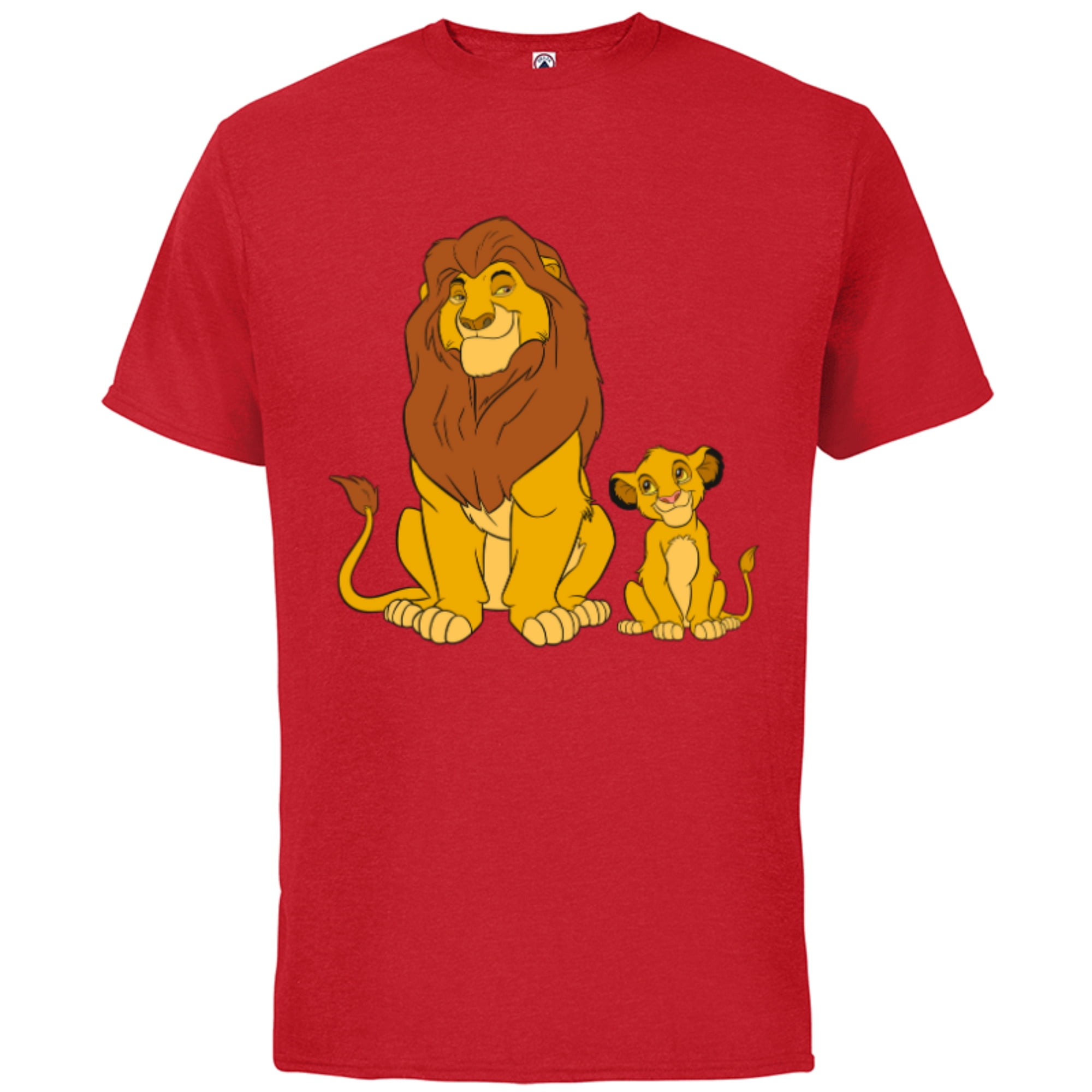 Disney The Lion King for Mufasa Short Sleeve - Young T-Shirt -Customized-Athletic Adults Heather Simba and Cotton
