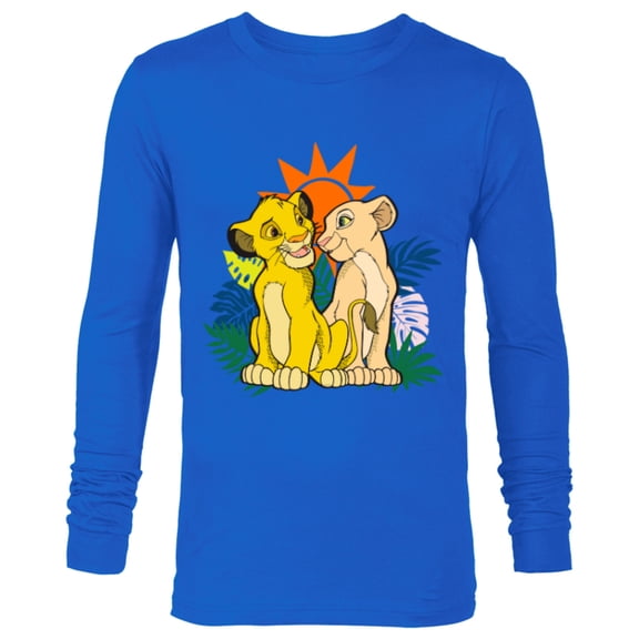 Disney The Lion King Young Simba and Nala - Long Sleeve T-Shirt for Men - Customized-Royal