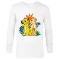thumbnail image 1 of Disney The Lion King Young Simba and Nala - Long Sleeve T-Shirt for Men - Customized-White, 1 of 5