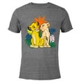 thumbnail image 1 of Disney The Lion King Young Simba and Nala - Short Sleeve Blended T-Shirt for Adults - Customized-Dark Heather, 1 of 5