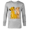 thumbnail image 1 of Disney The Lion King Young Simba and Nala Together - Long Sleeve T-Shirt for Men - Customized-Athletic Heather, 1 of 5