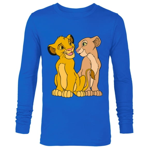 Disney The Lion King Young Simba and Nala Together - Long Sleeve T-Shirt for Men - Customized-Royal