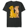 thumbnail image 1 of Disney The Lion King Young Simba and Nala Together - Short Sleeve Blended T-Shirt for Adults - Customized-Dark Heather, 1 of 5