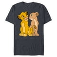 thumbnail image 1 of Disney The Lion King Young Simba and Nala Together - Short Sleeve Blended T-Shirt for Adults - Customized-Navy Heather, 1 of 5