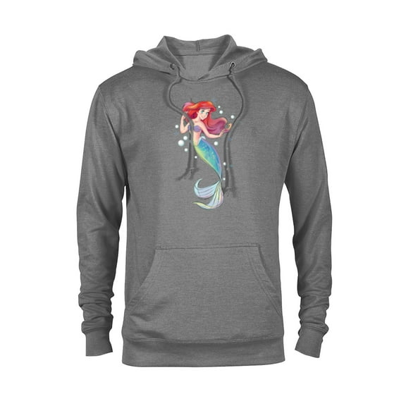 Disney The Little Mermaid 30th Anniversary Ariel T-Shirt - Pullover Hoodie for Adults - Customized-Graphite Heather