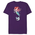 thumbnail image 1 of Disney The Little Mermaid 30th Anniversary Ariel T-Shirt- Short Sleeve Blended T-Shirt for Adults - Customized-Purple, 1 of 5
