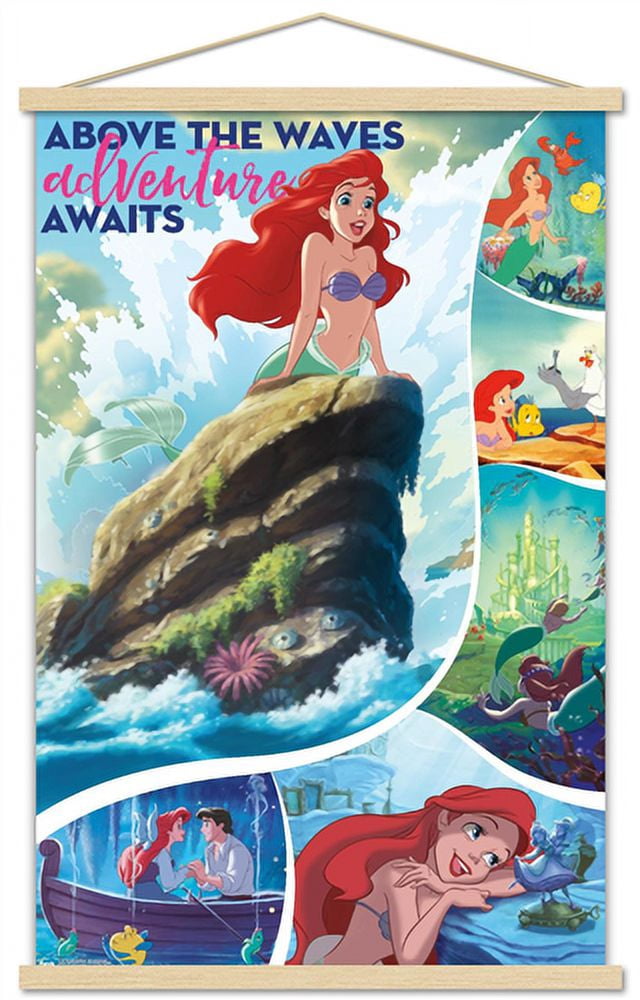 Disney The Little Mermaid - 30th Anniversary Wall Poster with Magnetic ...