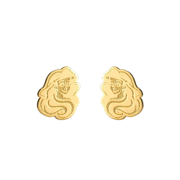 Disney The Little Mermaid Ariel 10kt Gold Stud Earrings