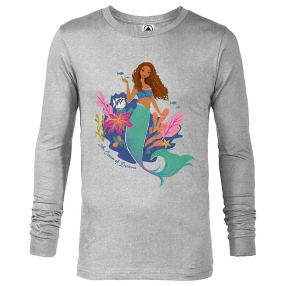 Disney The Little Mermaid Ariel An Ocean of Dreams - Long Sleeve T-Shirt for Men - Customized-Athletic Heather