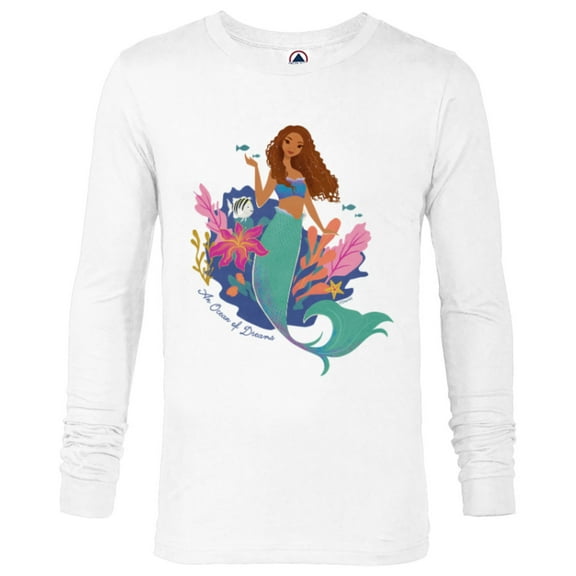 Disney The Little Mermaid Ariel An Ocean of Dreams - Long Sleeve T-Shirt for Men - Customized-White