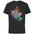 thumbnail image 1 of Disney The Little Mermaid Ariel An Ocean of Dreams - Short Sleeve Cotton T-Shirt for Adults - Customized-Black, 1 of 5