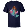 thumbnail image 1 of Disney The Little Mermaid Ariel An Ocean of Dreams - Short Sleeve T-Shirt for Kids - Customized-Athletic Navy, 1 of 5