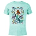 thumbnail image 1 of Disney The Little Mermaid Ariel Beyond the Surface - Short Sleeve Blended T-Shirt for Adults - Customized-Celadon Snow Heather, 1 of 5