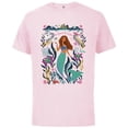 thumbnail image 1 of Disney The Little Mermaid Ariel Beyond the Surface - Short Sleeve Cotton T-Shirt for Adults - Customized-Soft Pink, 1 of 5