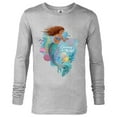 thumbnail image 1 of Disney The Little Mermaid Ariel Curious & Kind - Long Sleeve T-Shirt for Men - Customized-Athletic Heather, 1 of 5