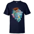 thumbnail image 1 of Disney The Little Mermaid Ariel Curious & Kind - Short Sleeve T-Shirt for Kids - Customized-Athletic Navy, 1 of 5