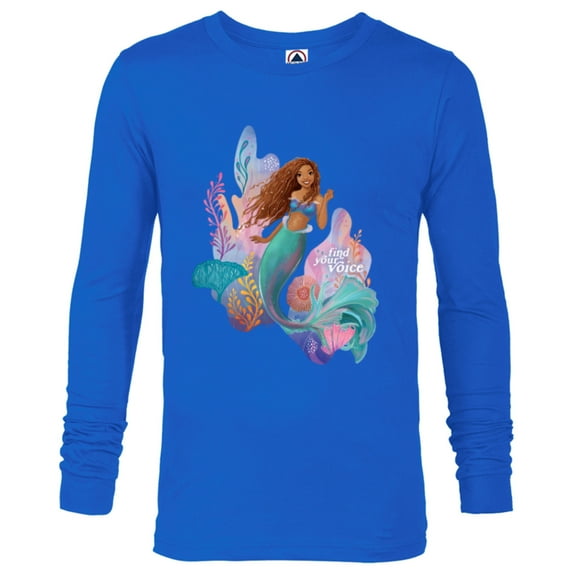 Disney The Little Mermaid Ariel Find Your Voice - Long Sleeve T-Shirt for Men - Customized-Royal