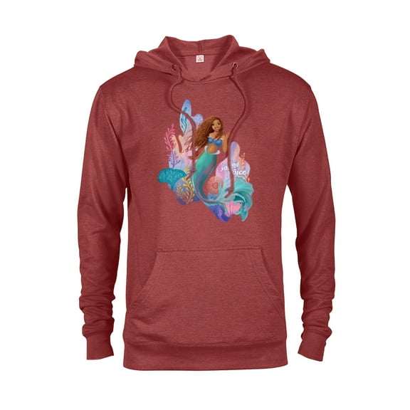 Disney The Little Mermaid Ariel Find Your Voice - Pullover Hoodie for Adults - Customized-Red Heather