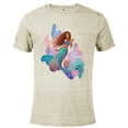 thumbnail image 1 of Disney The Little Mermaid Ariel Find Your Voice - Short Sleeve Blended T-Shirt for Adults - Customized-Putty Snow Heather, 1 of 5