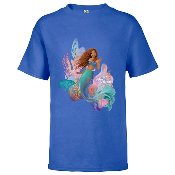Disney The Little Mermaid Ariel Find Your Voice - Short Sleeve T-Shirt for Kids - Customized-Royal