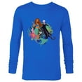 thumbnail image 1 of Disney The Little Mermaid Ariel, Flounder and Ursula - Long Sleeve T-Shirt for Men - Customized-Navy, 1 of 5
