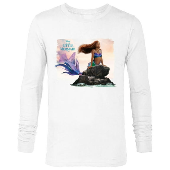 Disney The Little Mermaid Ariel Live-Action Movie Sea Rock - Long Sleeve T-Shirt for Men - Customized-White