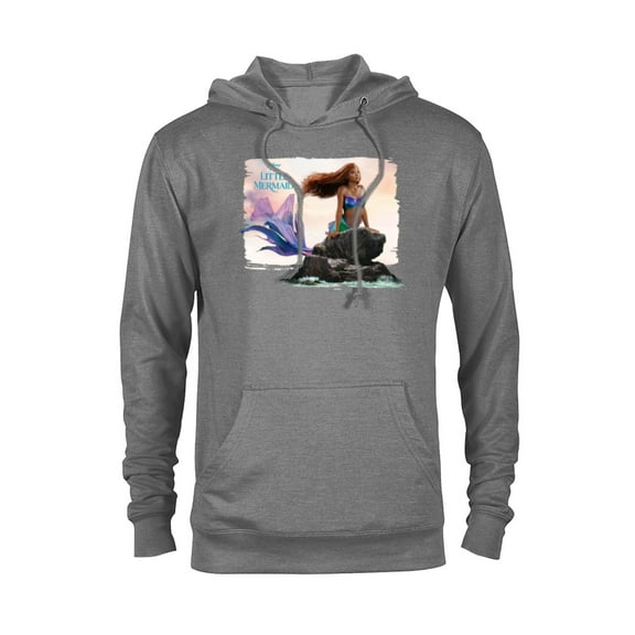 Disney The Little Mermaid Ariel Live-Action Movie Sea Rock - Pullover Hoodie for Adults - Customized-Athletic Heather