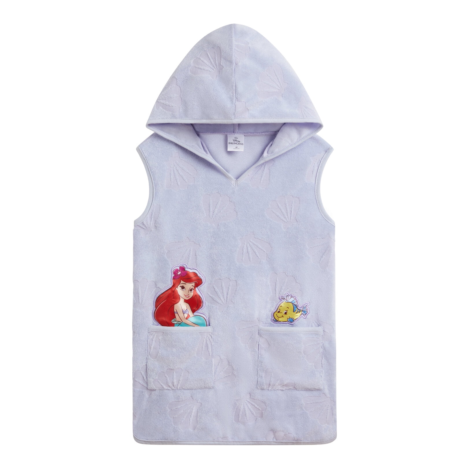 Disney The Little Mermaid Toddler Girls' Hooded Swim Coverup Ariel ...