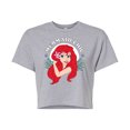 thumbnail image 1 of Disney The Little Mermaid - Ariel - Mermaid Chic - Juniors Cropped Cotton Blend T-Shirt, 1 of 5
