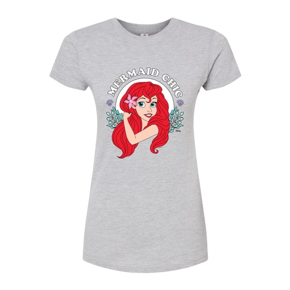 Disney The Little Mermaid - Ariel - Mermaid Chic - Juniors Fitted Graphic T-Shirt