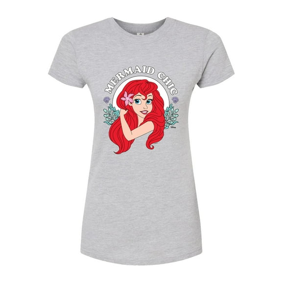 Disney The Little Mermaid - Ariel - Mermaid Chic - Juniors Fitted Graphic T-Shirt