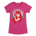 thumbnail image 1 of Disney The Little Mermaid - Ariel - Mermaid Chic - Toddler & Youth Girls Short Sleeve Graphic T-Shirt, 1 of 5