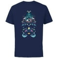 thumbnail image 1 of Disney The Little Mermaid Ariel Prince Eric Kiss The Girl - Short Sleeve Cotton T-Shirt for Adults - Customized-Navy, 1 of 5