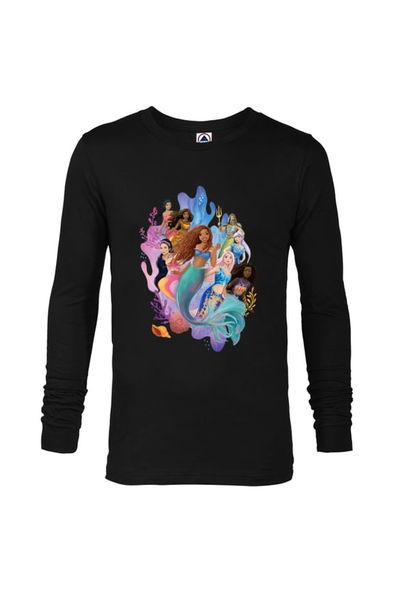 The Little Mermaid Ariel Royal Ocean Family - Long Sleeve T-Shirt for Men - Customized-Black