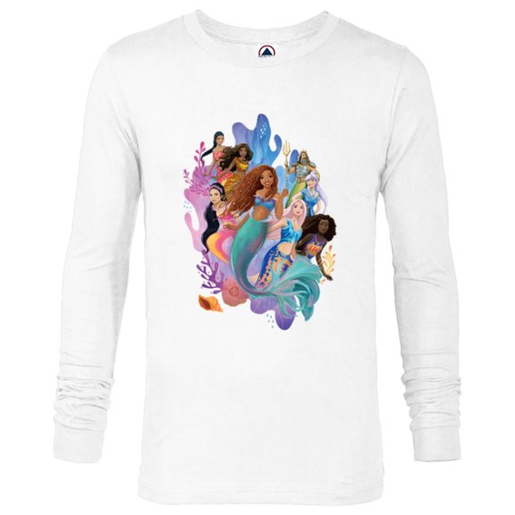 Disney The Little Mermaid Ariel Royal Ocean Family - Long Sleeve T-Shirt for Men - Customized-White