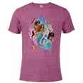 thumbnail image 1 of Disney The Little Mermaid Ariel Royal Ocean Family - Short Sleeve Blended T-Shirt for Adults - Customized-Berry Snow Heather, 1 of 5