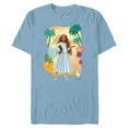thumbnail image 1 of Disney The Little Mermaid Ariel & Scuttle Dry Land - Short Sleeve Blended T-Shirt for Adults - Customized-Ocean Blue, 1 of 5