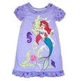 thumbnail image 1 of Disney The Little Mermaid Ariel, Seahorse Girl's Nightgown, Nightshirt, Size 2/3, 1 of 1