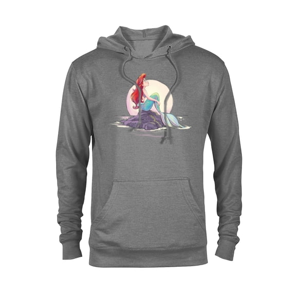 Disney The Little Mermaid Ariel Shore Dream T-Shirt - Pullover Hoodie for Adults - Customized-Graphite Heather