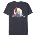 thumbnail image 1 of Disney The Little Mermaid Ariel Shore Dream T-Shirt- Short Sleeve Blended T-Shirt for Adults - Customized-Denim Snow Heather, 1 of 5