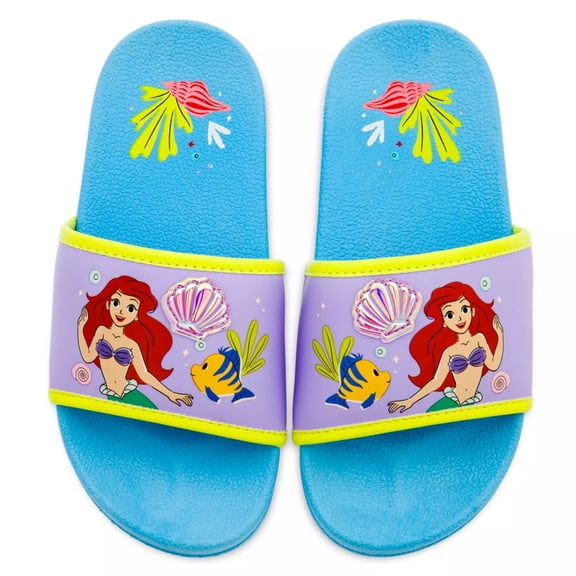 Disney The Little Mermaid Ariel Slides for Kids Size 13/1
