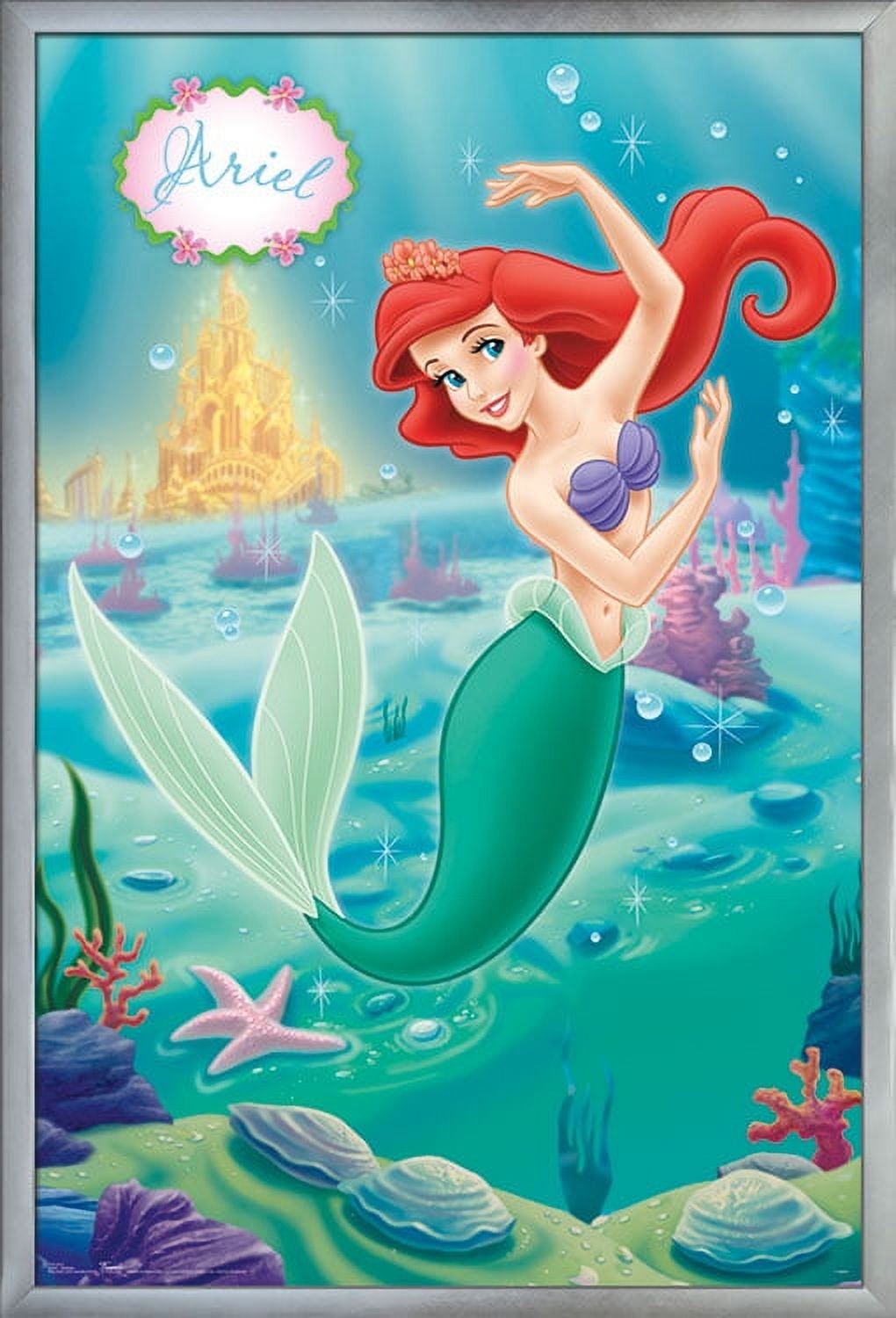 Disney The Little Mermaid Ariel Swimming Pose Wall Poster