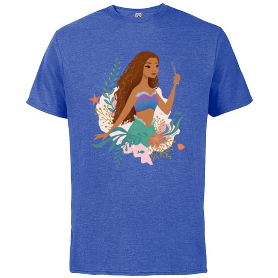 Disney The Little Mermaid Ariel Undersea Discovery - Short Sleeve Cotton T-Shirt for Adults - Customized-Royal Heather