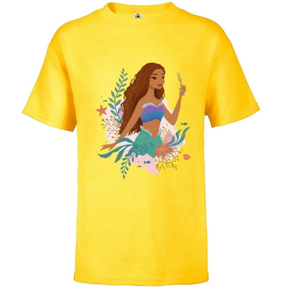 Disney The Little Mermaid Ariel Undersea Discovery - Short Sleeve T-Shirt for Kids - Customized-Sunflower