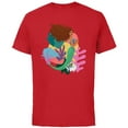 thumbnail image 1 of Disney The Little Mermaid Ariel and Flounder Find - Short Sleeve Cotton T-Shirt for Adults - Customized-Red, 1 of 5