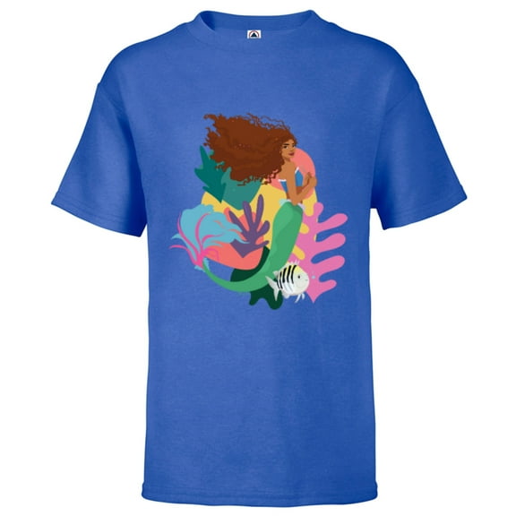 Disney The Little Mermaid Ariel and Flounder Find - Short Sleeve T-Shirt for Kids - Customized-Royal
