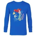 thumbnail image 1 of Disney The Little Mermaid Ariel and Flounder Sea - Long Sleeve T-Shirt for Men -Customized-Royal, 1 of 5